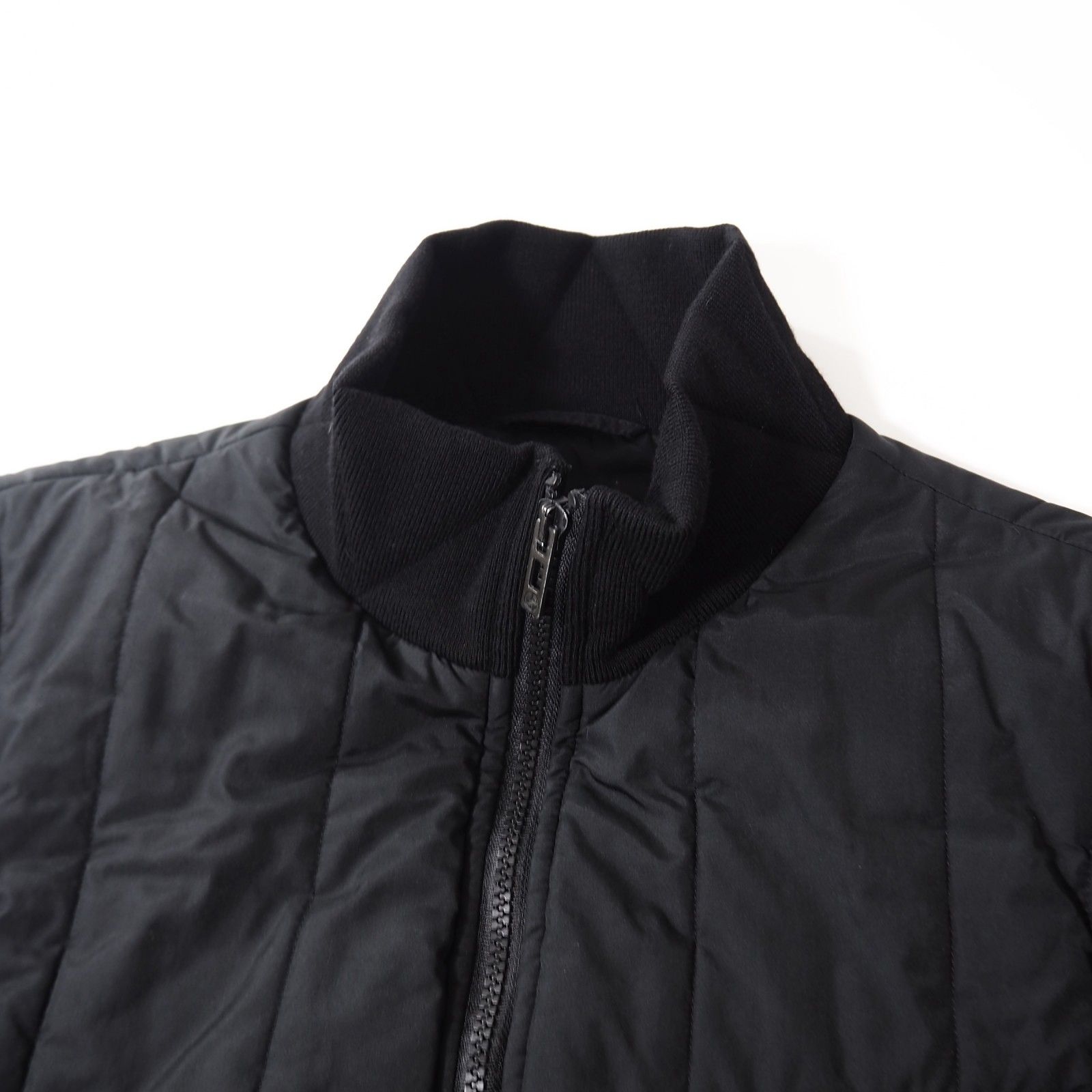 ジョルジオアルマーニ GIORGIO ARMANI イタリア製 中綿 ベスト ジャケット 48 ブラック メンズ 5-DJ120