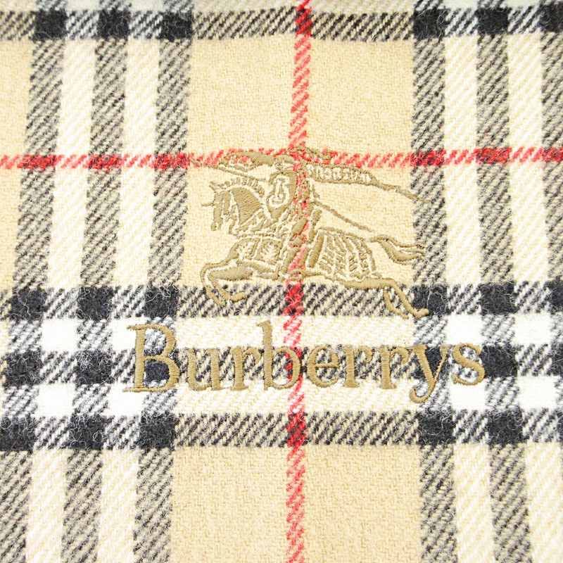 【美品】Burberry チェック柄 マフラーストール ブランケット BURBERRY バーバリーチェック柄ブランケット.マフラー 【vintage