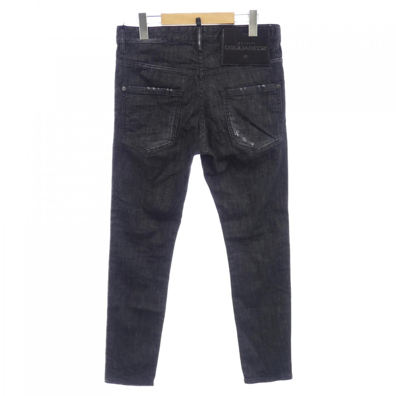 Dsquared2 スキニーダンジーンズ　ブラックデニム　スーパースリム DSQUARED2 ジーンズ Dsquared2 スキニーダンジーンズ ブラックデニム