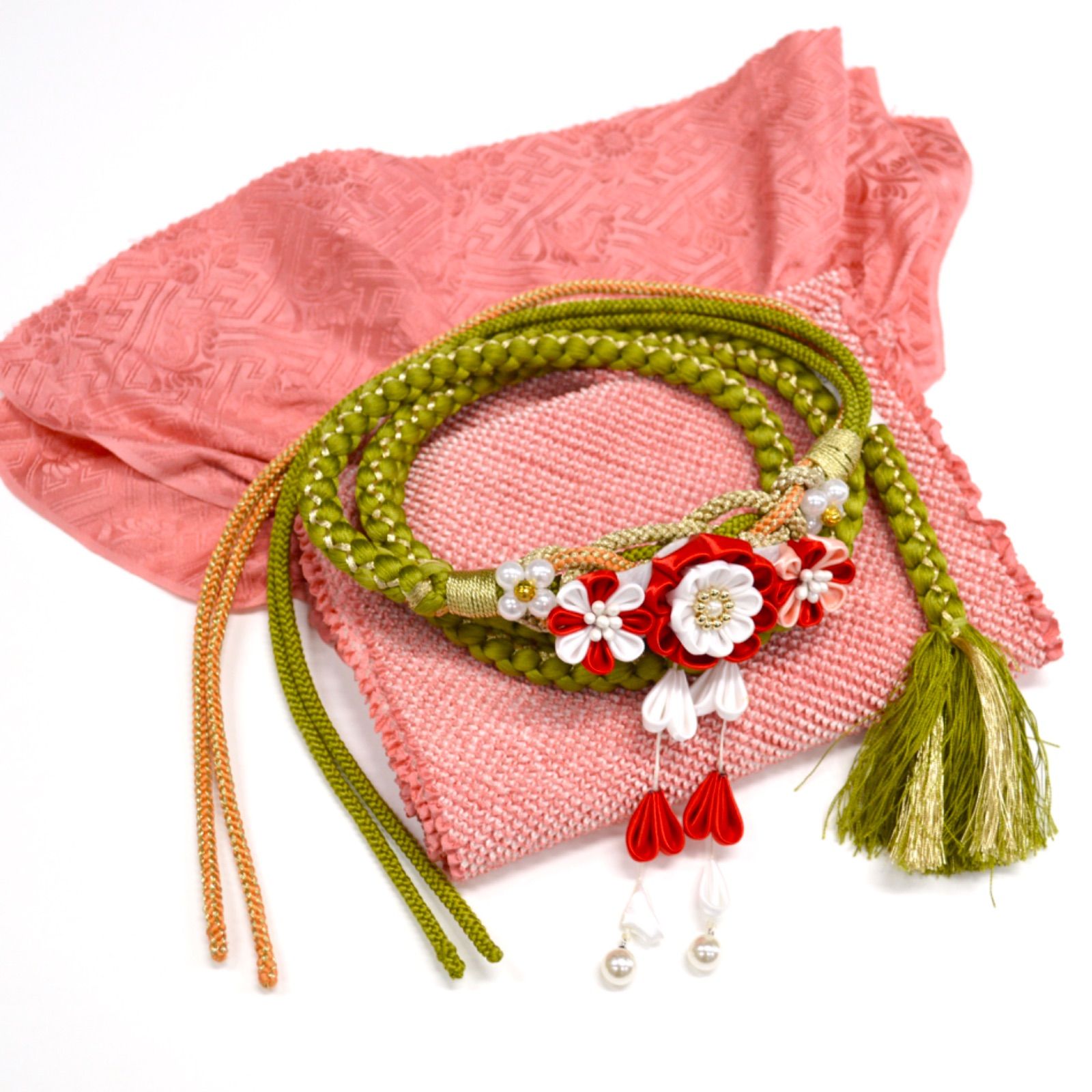 美品》正絹 振袖フルセット S〜Lサイズ 成人式 金彩 ライト