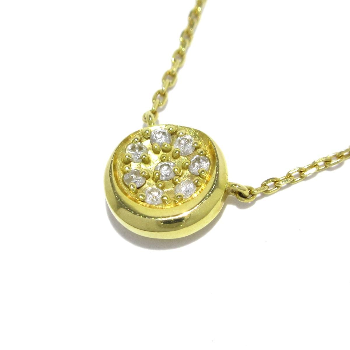 4℃ ヨンドシー ネックレス K18YG×ダイヤモンド 総重量 1.9g