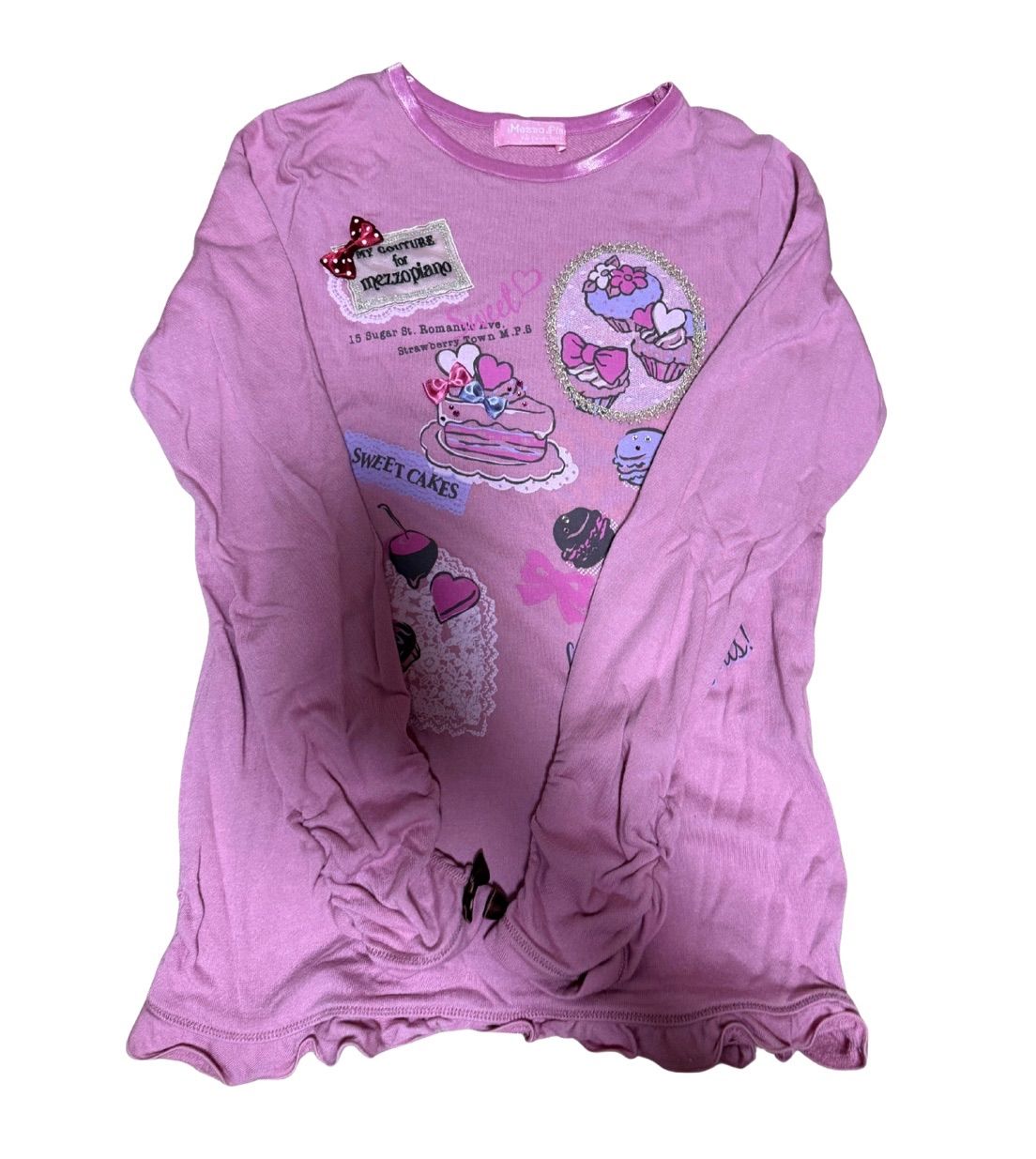 mezzo piano】メゾピアノ 女の子 160サイズ Tシャツ&靴下 春秋冬