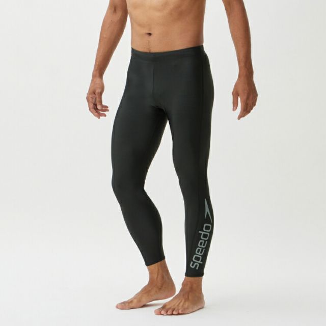 speedo スピード BIG LINER LEGGINGS ブラック Mサイズ SF82310 K | スポーツ スポーツ用品 水泳 プール 水着 スイムウェア ボトムス レギンス メンズ 男性 フィットネススイムウエア 4WAY ストレッチ性 9
