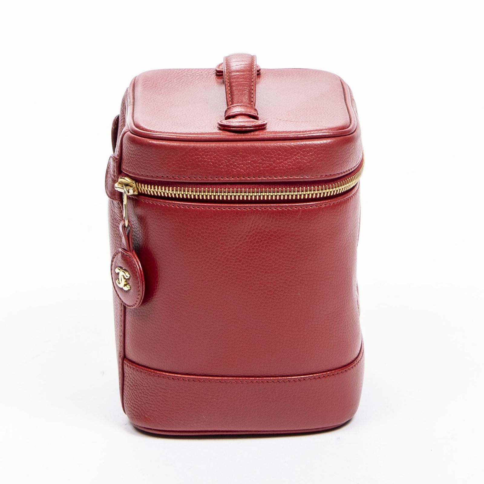 CHANEL シャネルバニティケース赤キャビアレザーA DECORATOM_COM_BR