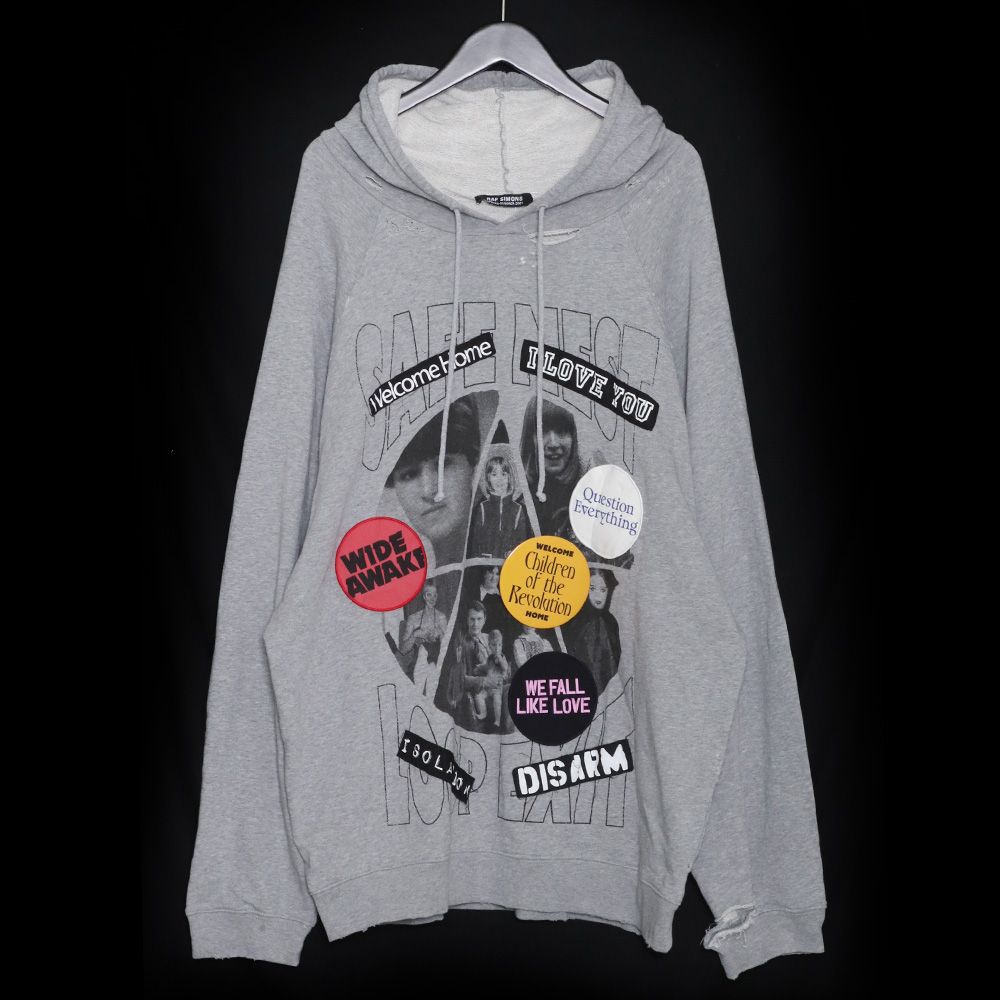 RAF SIMONS デストロイスウェットパーカー - メルカリ