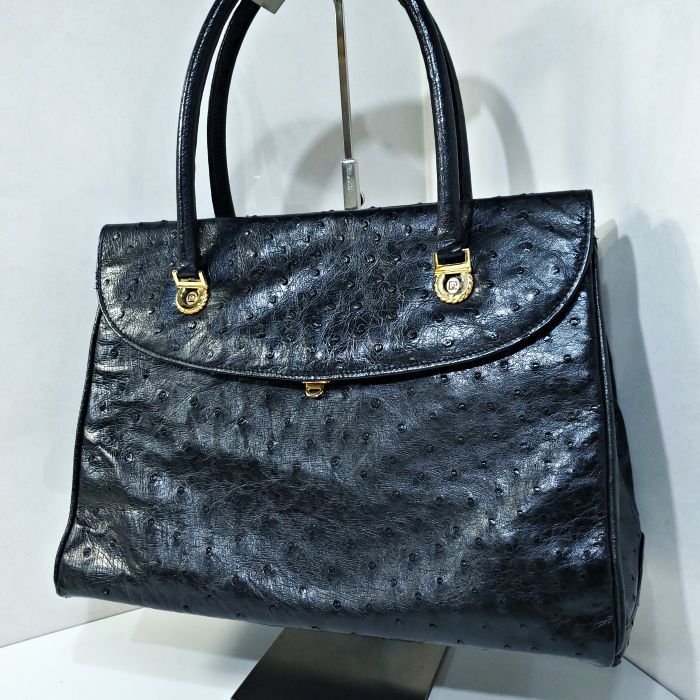 ピエールカルダン pierre cardin エキゾチック オーストリッチ レザー 