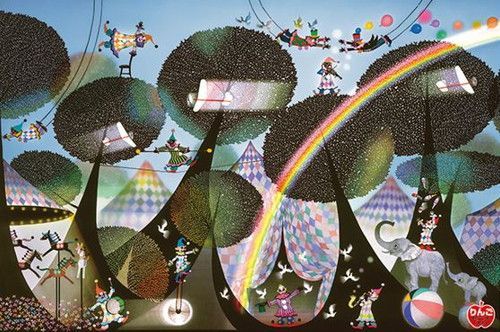 新品 ジグソーパズル 1000ピース 藤城清治 森のサーカス 75x50cm 1000-916 [佐川急便]