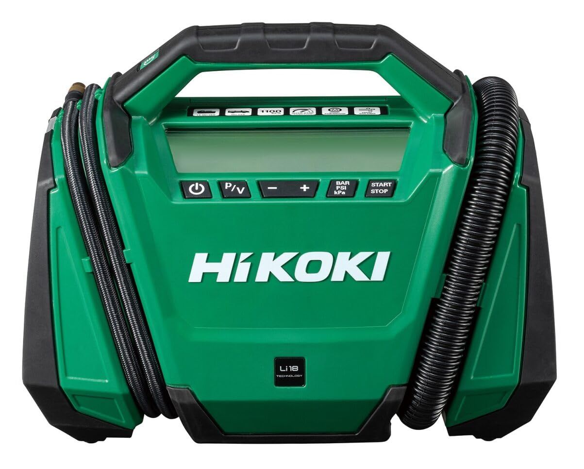 HiKOKI ハイコーキ 18V 空気入れ UP18DA 充電式 最高圧力1100kPa 蓄電池 充電器別売 UP18DA NN