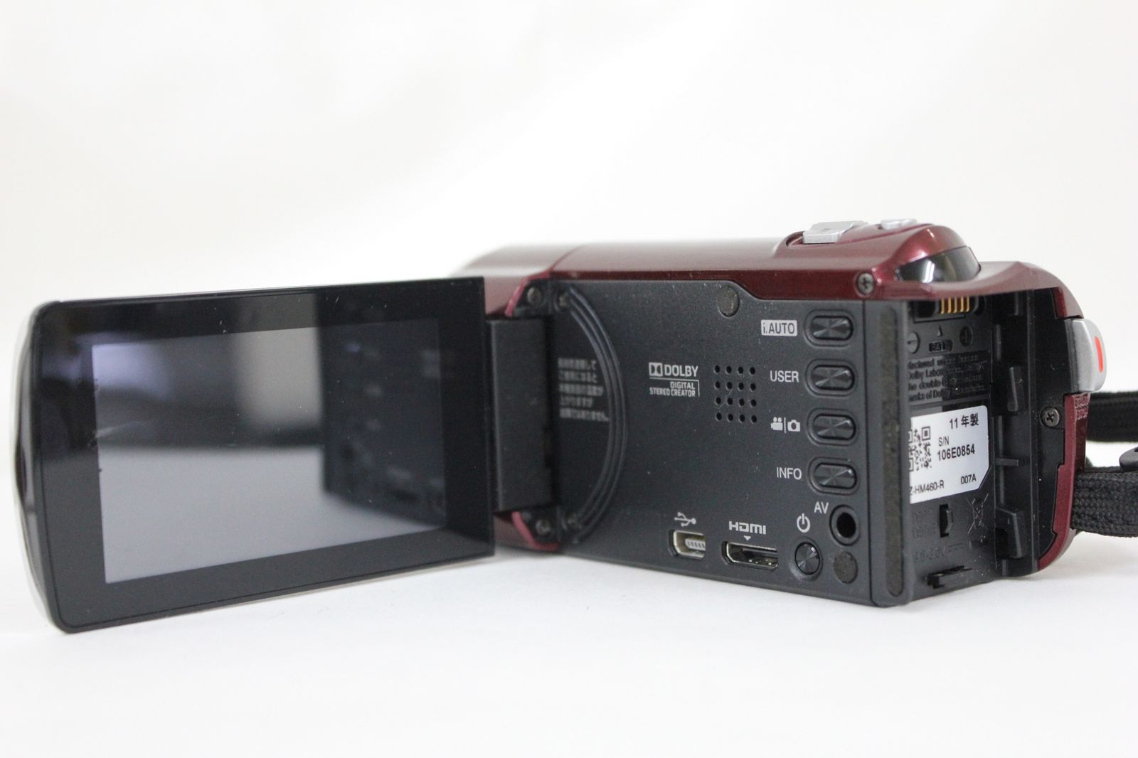 返品保証】 【録画再生確認済み】JVC Everio GZ-HM460-R レッド