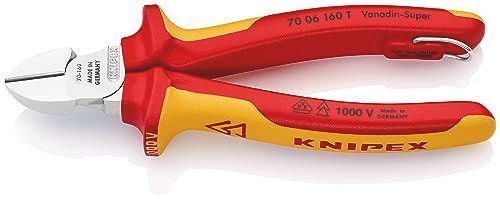 クニペックス (KNIPEX) ニッパー KNIPEX 7006-160TBK 絶縁斜ニッパー