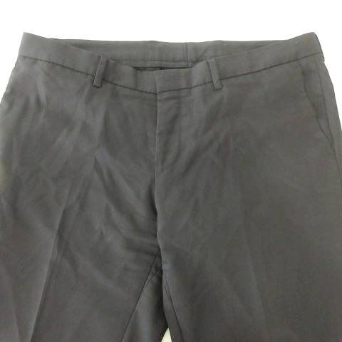 美品★HugoBoss/ダークグレースラックス 広尾店】美品 ヒューゴボス HUGO BOSS メンズ スラックス グレー