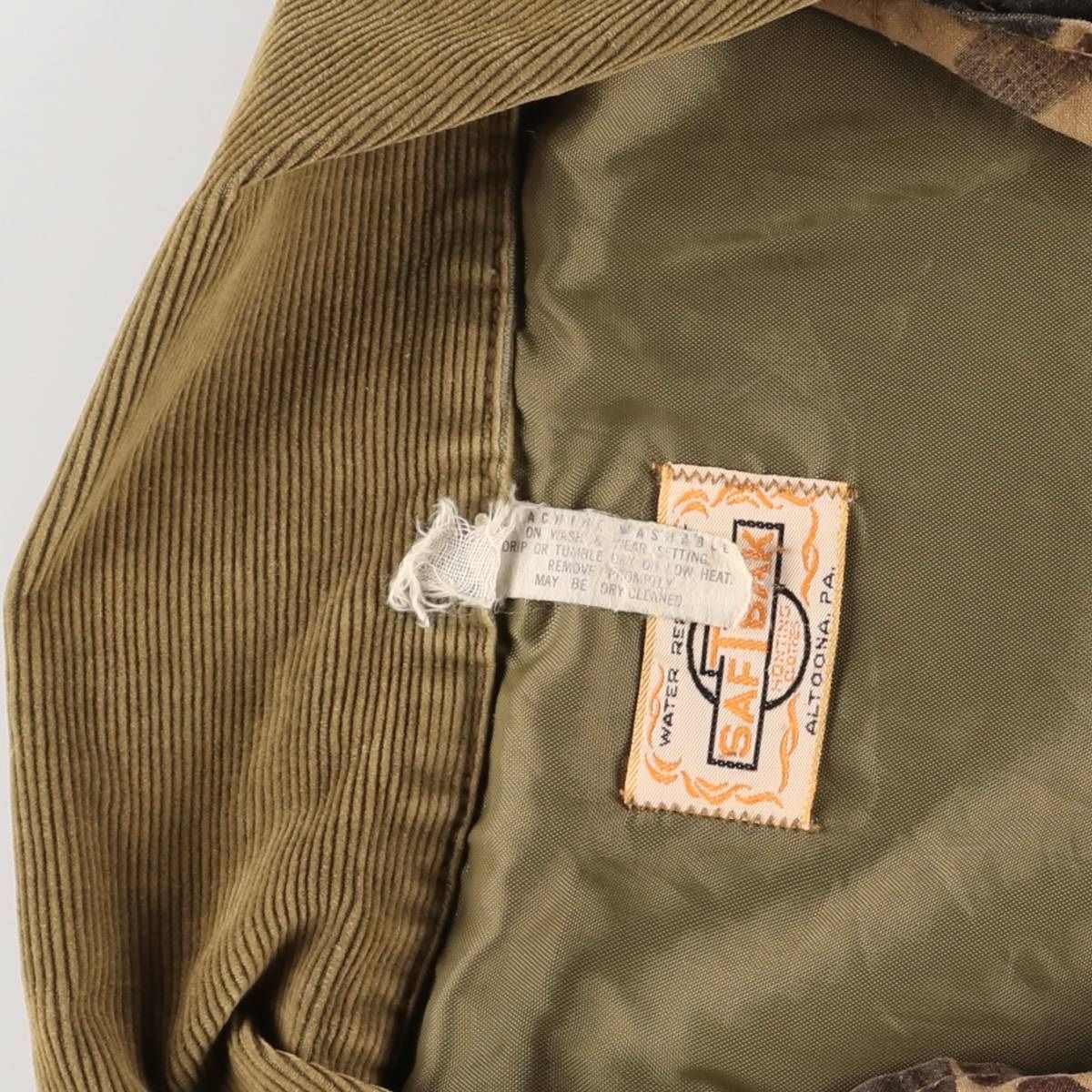 USA製 70s SAFTBAK ハンティングジャケット ダックハンターカモ 60〜70s SAFTBAK camouflage hanting jacket | 古着屋 grin days