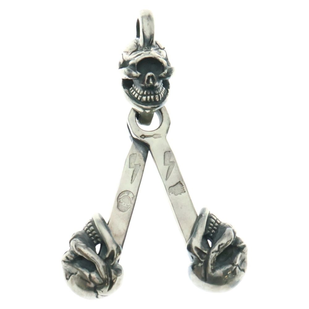 STOP LIGHT ストップライト Triangle Skull Piston Top トライアングルスカルピストントップ シルバー