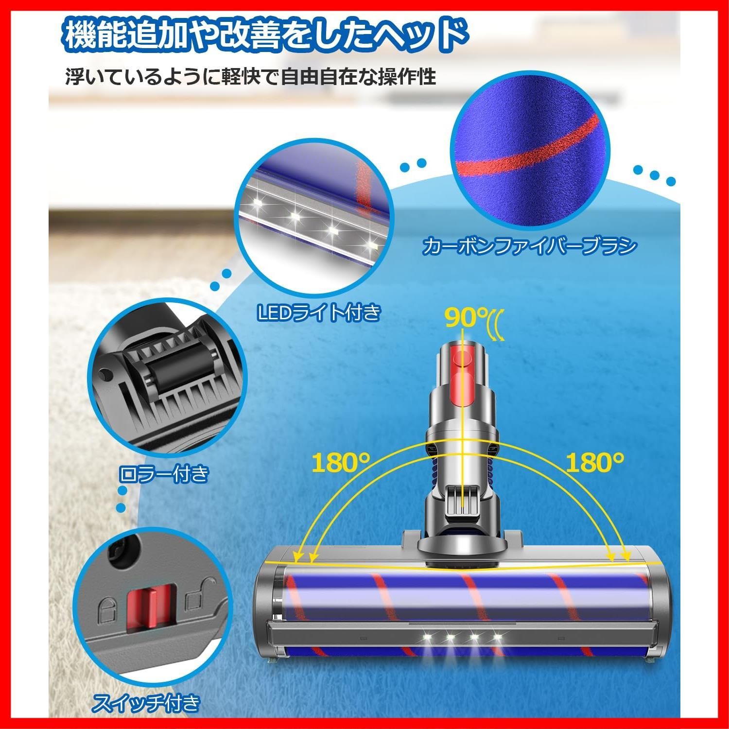 新品Dyson純正 V7 V8 V10 V11 V15用モーターヘッドバー Amazon | ダイソン v7 用 ヘッド Dyson V7 V8 V10 V11 V15