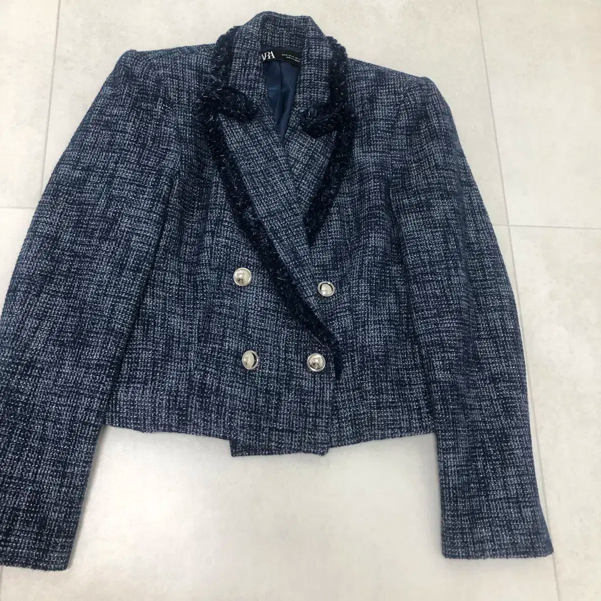 ZARA ツイードジャケット 完売品 XS - メルカリ