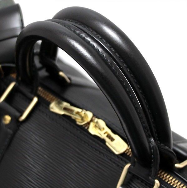 ルイヴィトン Louis Vuitton キーポル50 ボストンバッグ エピ 黒