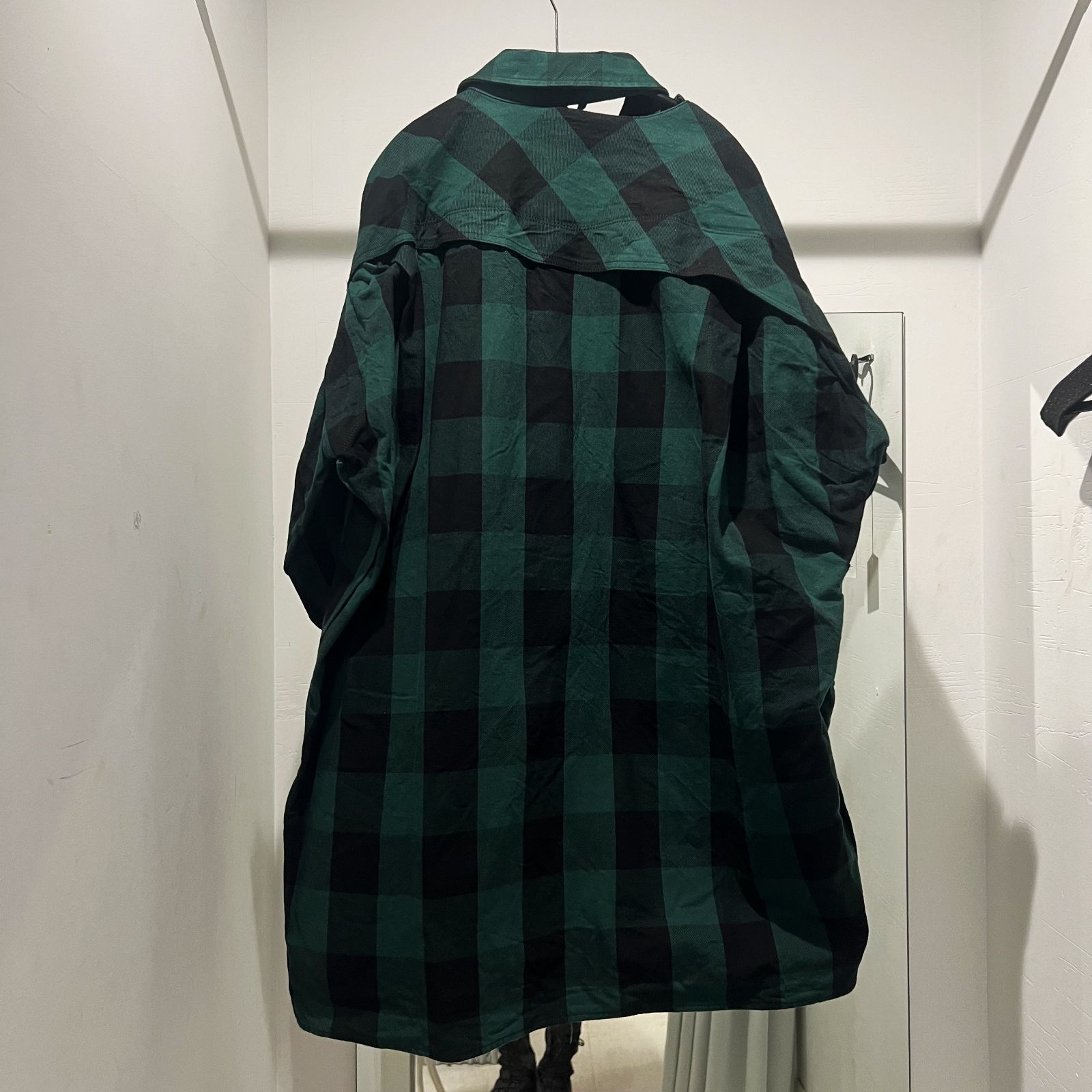 Maison MIHARA YASUHIRO メゾンミハラヤスヒロ 22SS Slide Piece Check Shirt チェックシャツ グリーン  size46 A08SH074【中目黒R10】 - メルカリ