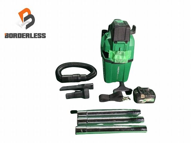 ☆比較的綺麗☆HiKOKI ハイコーキ 18V コードレス集じん機 RP18DA 本体＋付属品 乾湿両用 充電式 集塵機 掃除機 バキュームクリーナ 100964