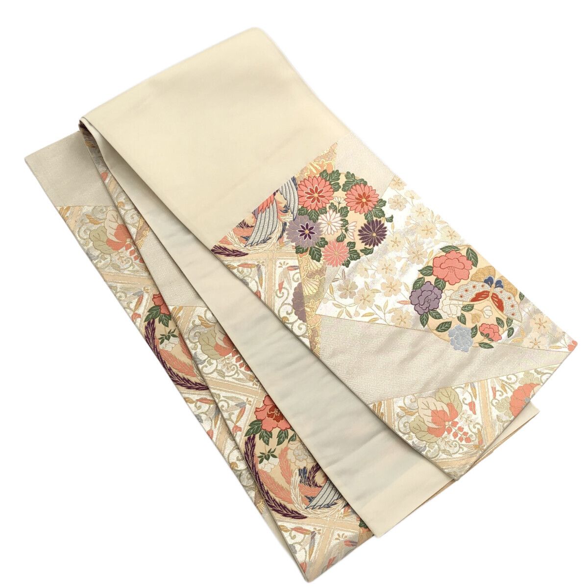 袋帯 西陣 九百佐賀錦 シルバー 仕立上がり 11941