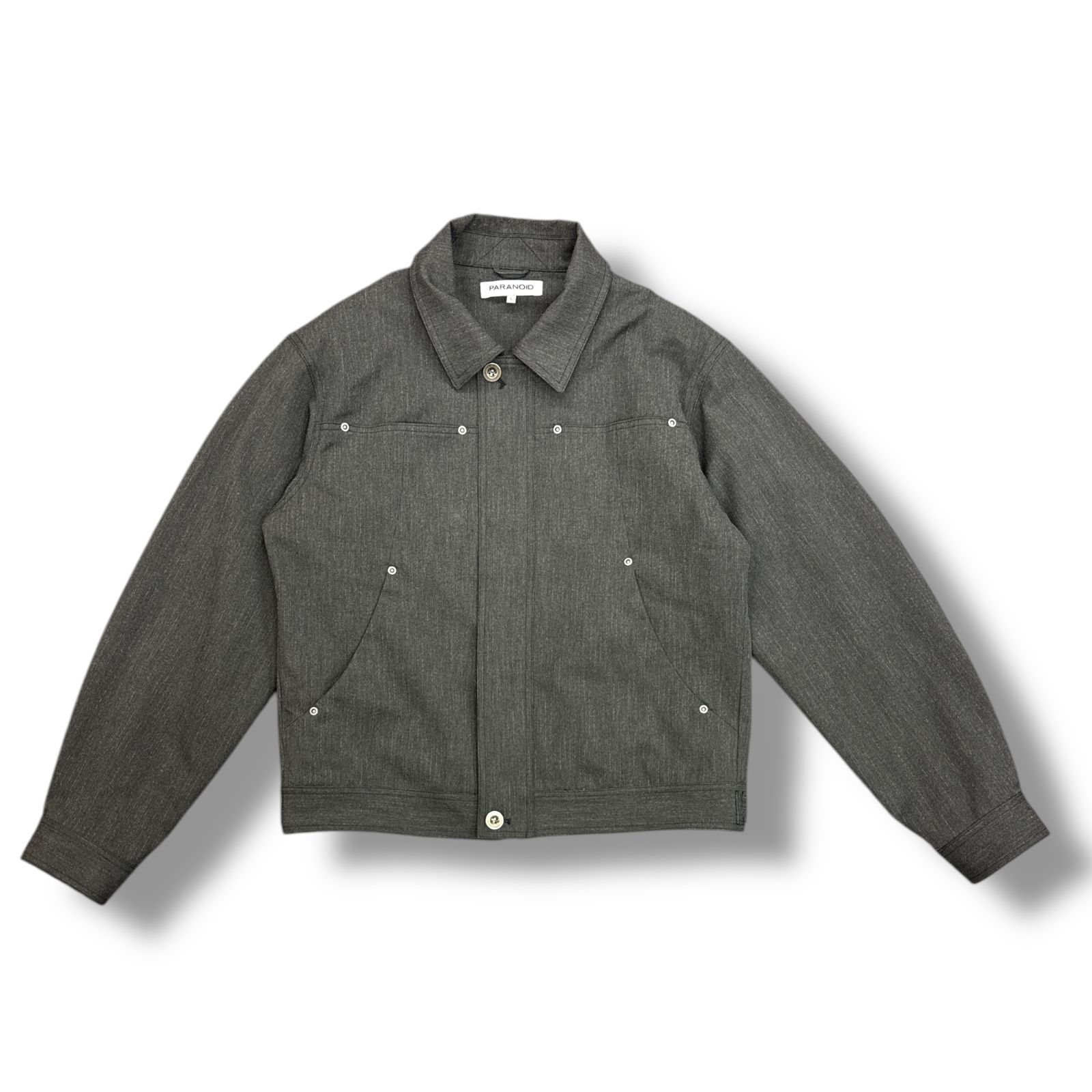 定価35200円 PARANOID 24SS PULP 別注 STRIPE ZIP JACKET ストライプ 