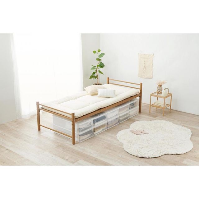 エレガントな 萩原 Hagihara KH-3961M-LT シングルロングベッド 新生活 インテリア 家具おしゃれ 【人気新作】