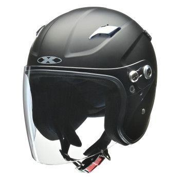 リード工業 RAZZO STRADA セミジェットヘルメット XLサイズ 61-62cm未満 マットブラック