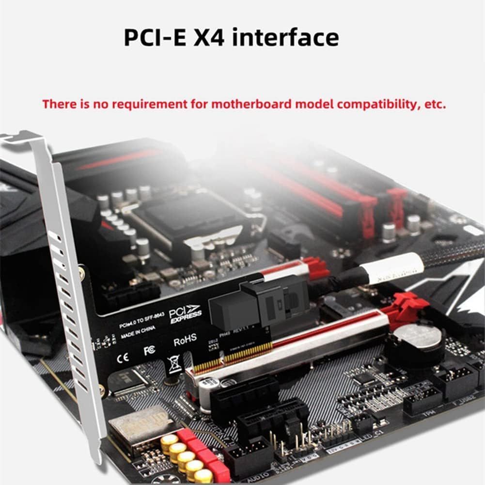 Pci-e To SFF 8643 4X/8X アダプタ カード PCIe 拡張ライザー