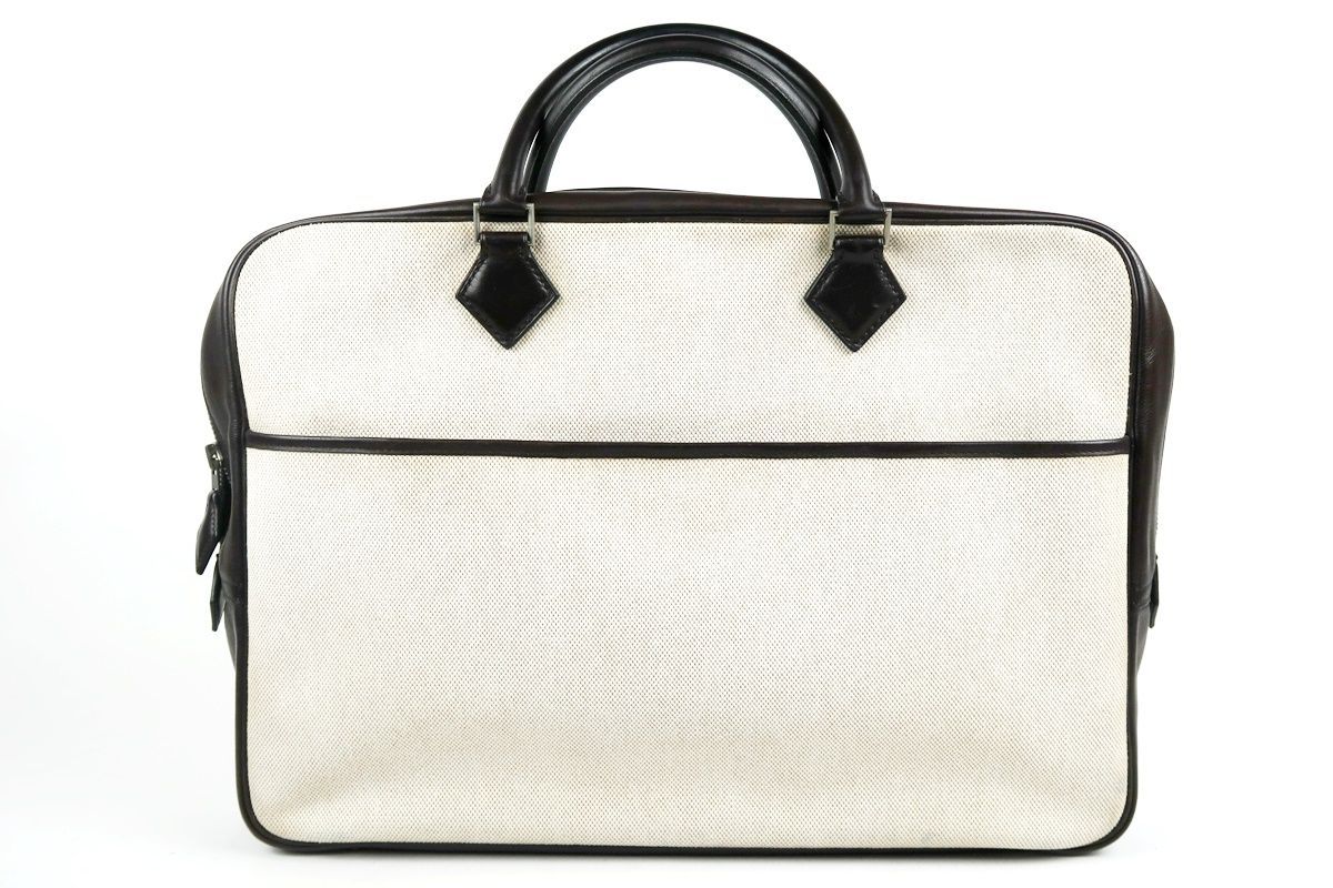 BVLGARI メンズ トートバッグ ビジネスバッグ ベージュ 保存袋あり