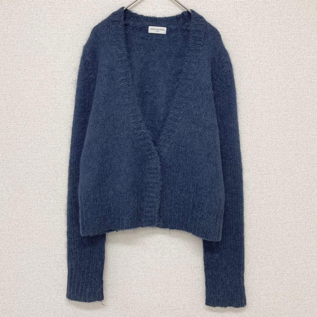 DRIES VAN NOTEN ドリスヴァンノッテン アルパカ ウール カーディガン ショート丈 Vネック ニット S レディース ベルギー製