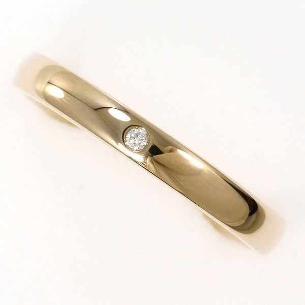 K18BG リング 指輪 9号 ダイヤ 総重量約3.0g