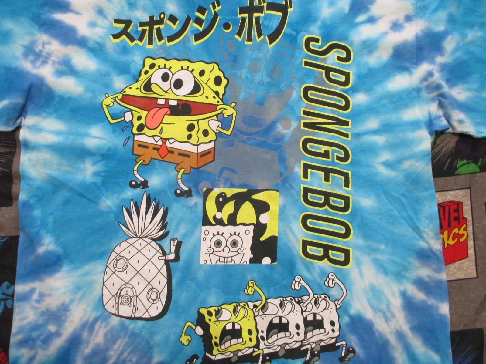スポンジボブ プリント タイダイTシャツ M USA古着 - メルカリ