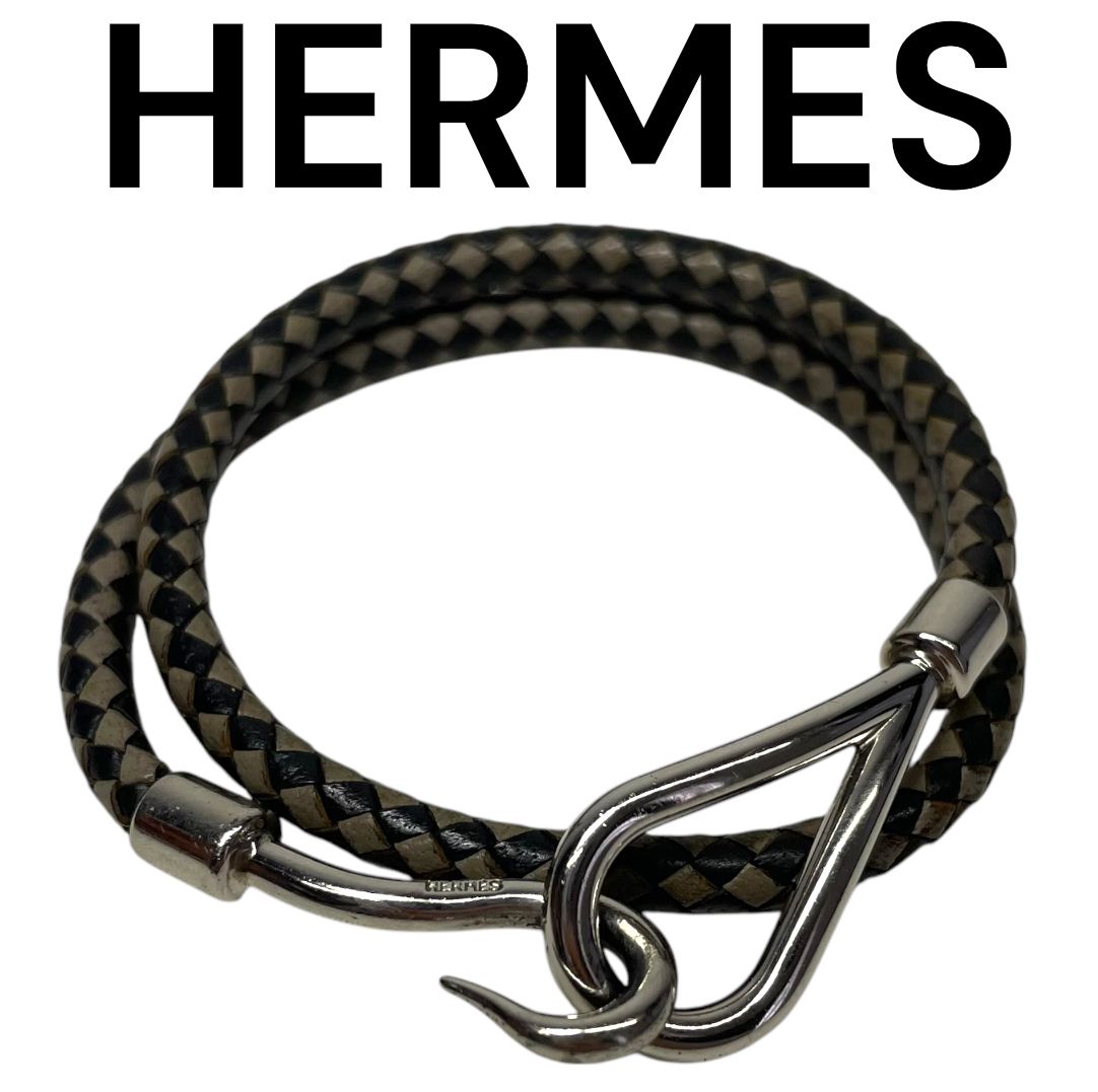 HERMES エルメス ジャンボ チョーカー ブレスレット レザー HERMES エルメス ジャンボ チョーカー ブレスレット レザー