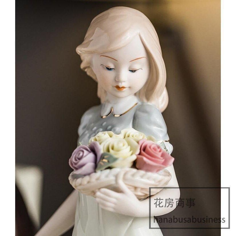 LLADRO(リヤドロ)陶器人形「きれいな花ばかり」 リヤドロ LLADRO