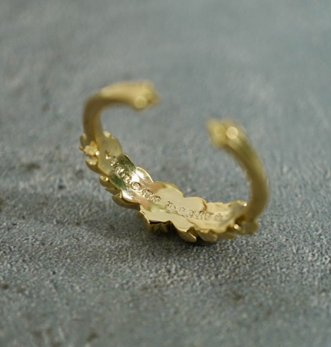 ベイビークラシックダブルフローラルクロスリング　約18号 クロムハーツ ベイビークラシック ダブルフローラルクロス リング 約18号