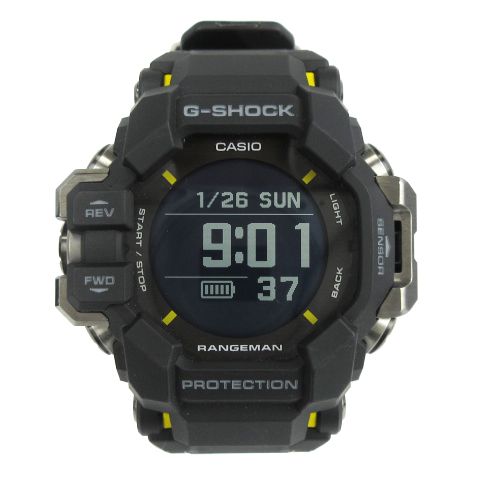 カシオジーショック CASIO G-SHOCK MASTER OF G LAND RANGEMAN レンジマン 腕時計 デジタル ソーラー USB充電 Bluetooth GPR-H1000-1JR ブラック イエロー