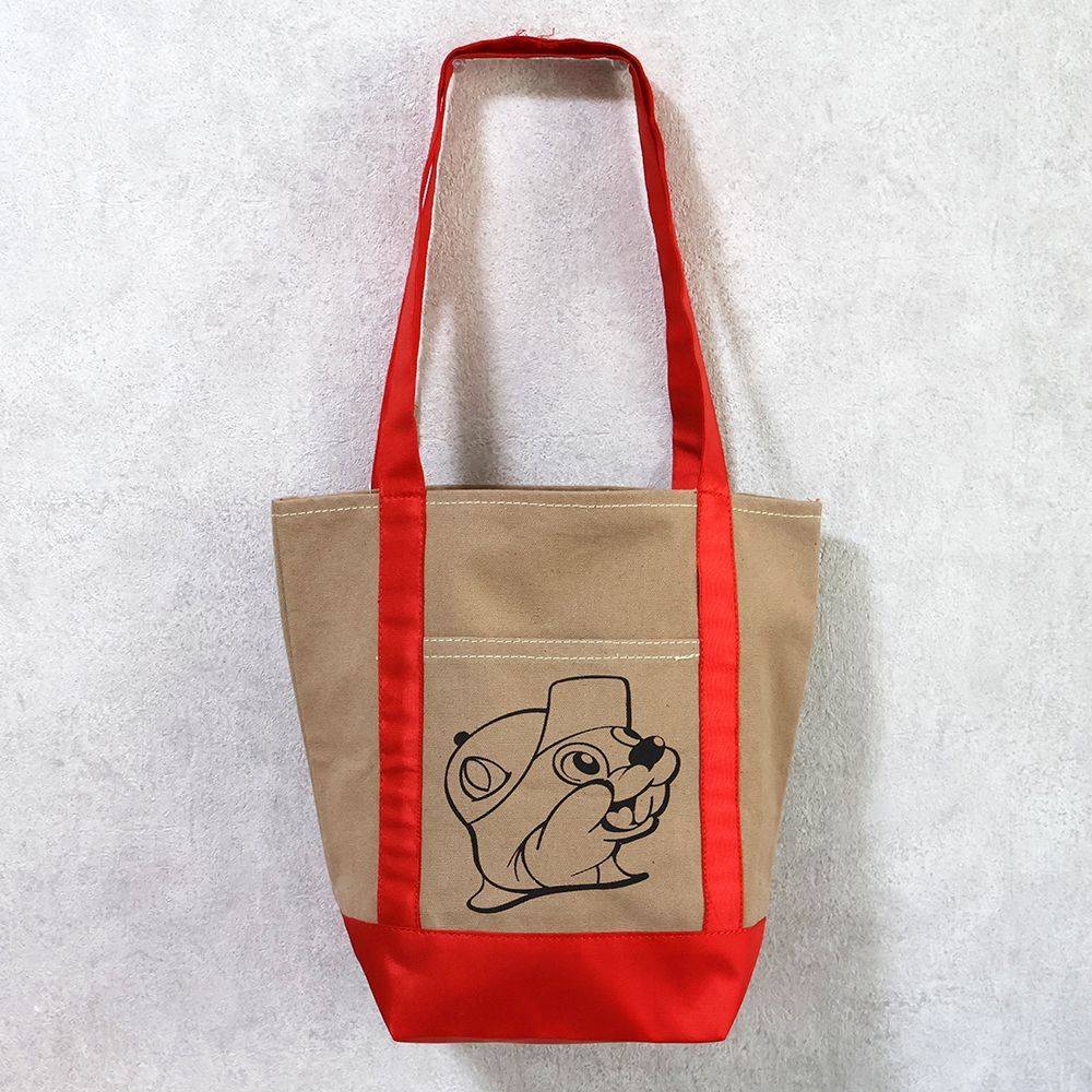 新品】Buc-ee's バッキーズ トートバッグ ベージュ×赤 - メルカリ