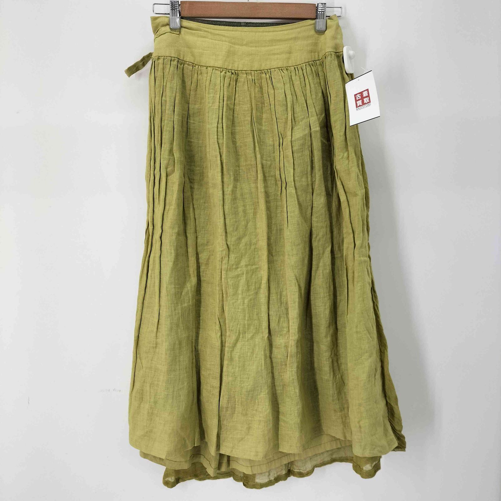 パドカレ pas de calais 60リネン植物染めスカート レディース