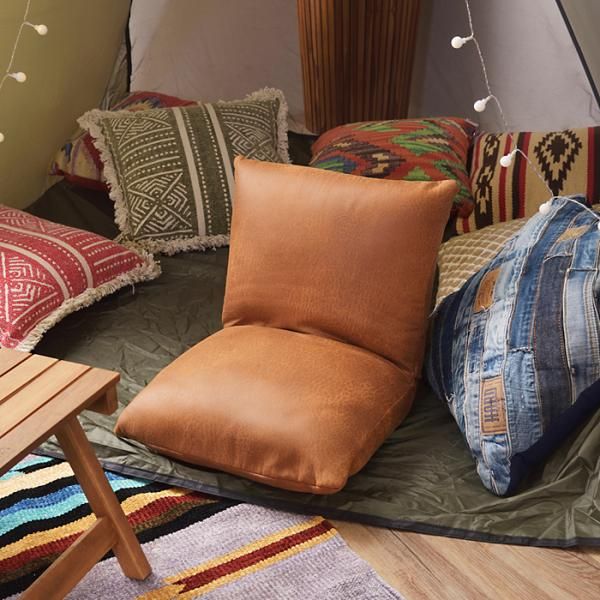 座椅子 フロアソファ 1人用 一人掛け クッション性 折りたたみ 折畳み 持ち運び 椅子 座いす アメリカン カジュアル おしゃれ インテリア 【azm-rkc-827】