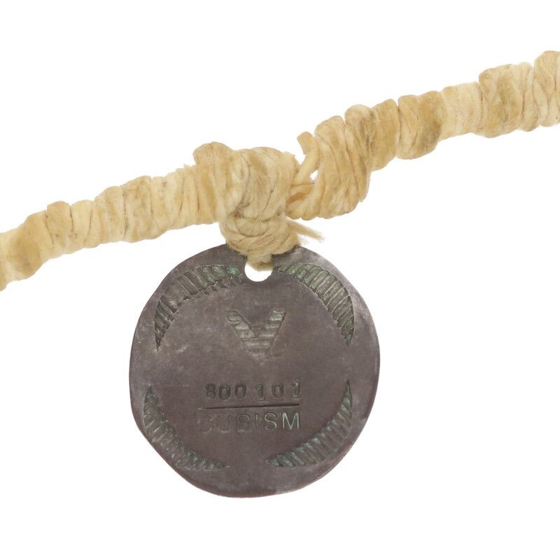 ビズビム turquoise necklace ロゴメダルビーズネックレス メンズ  