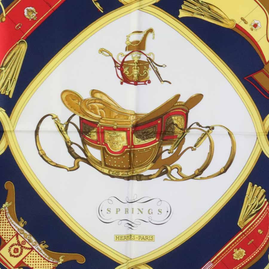 エルメス HERMES スカーフ SPRINGS スプリング カレ90 HERMES - エルメス HERMES スカーフ カレ90 Springs スプリング シルク