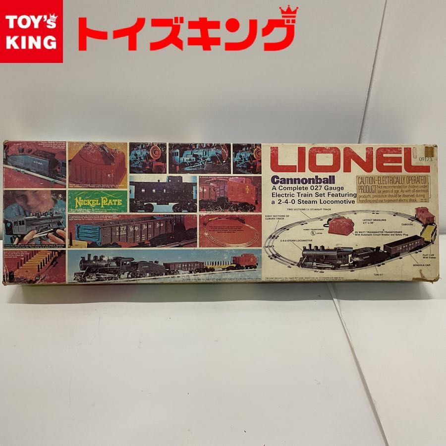 LIONEL Cannonball A complete 027 Gauge Electric Train Set Featuring a 2-4-0 Steam Locomotive ライオネル 鉄道模型 電動