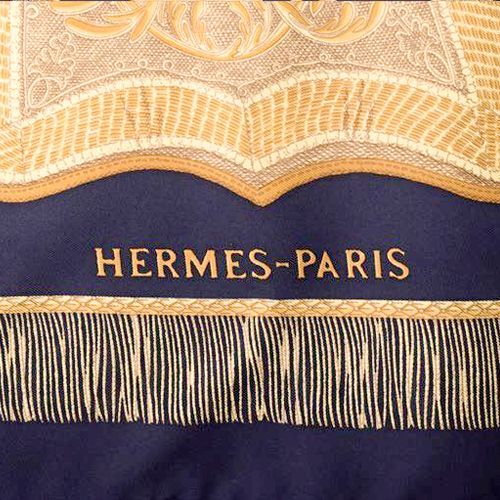 エルメス HERMES スカーフ カレ 90 シルク Poste et Cavalerie