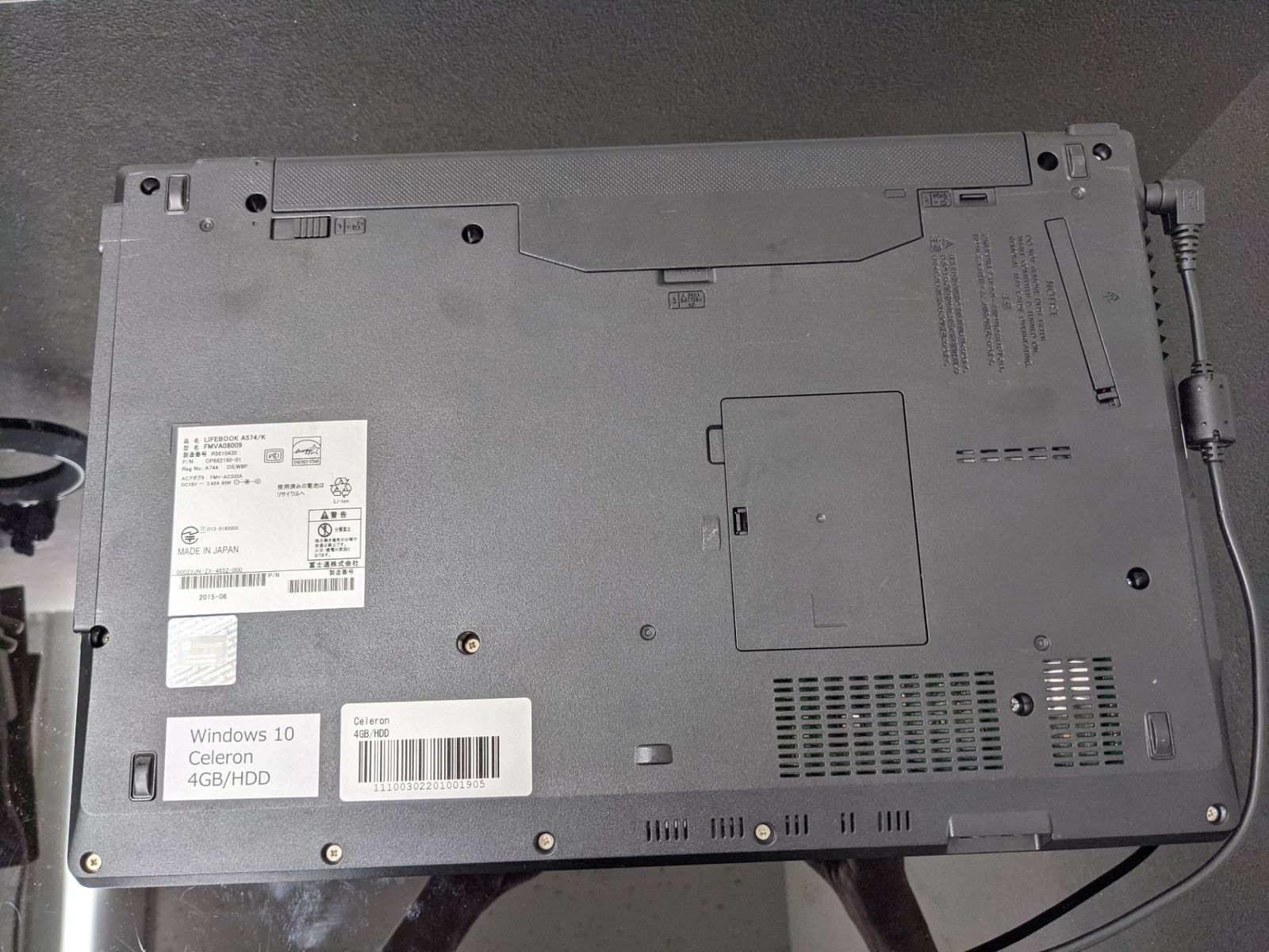 その他ノートPC本体 LIFEBOOK A574/K FMVA08009 ◇富士通 FUJITSU FMVA08009 ノートパソコン LIFEBOOK A574/K
