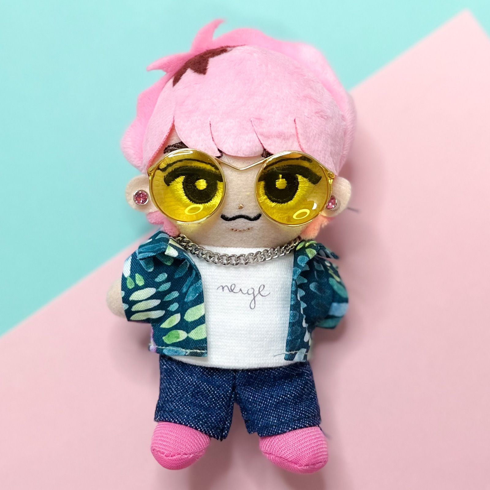 【3017】20cmぬい・すのチル用 サングラス ウェリントン型 チルぬい すのチル サングラス カラーサングラス ぬい ぬいぐるみ用