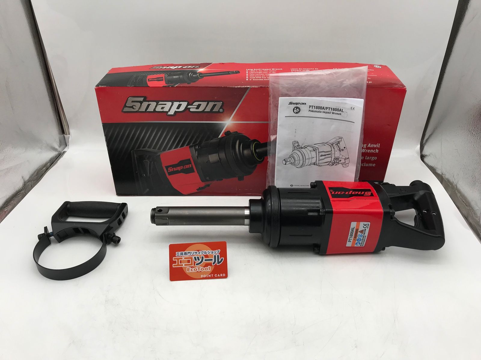 Snap-on スナップオン ロングアンビルヘビーデューティーエアインパクトレンチドライブ1インチ PT1800AL IT1UTQY9L9II エコツール小牧ｲﾝﾀｰ店 M02