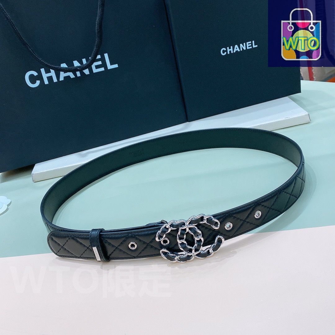 今日特価】Chanel シャネル レザーベルト-1 - メルカリ