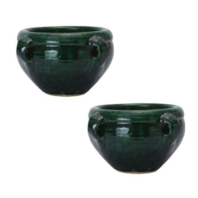 花 観葉植物用ポット チュニジアン グレイズ LG Teracotta POT 2個入り 15022 底穴あり 受皿なし 代引き不可 中型ポット FARM p123