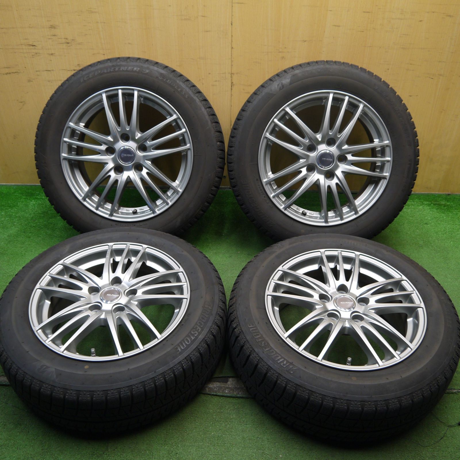 キレイ 22年 スタッドレス 195|60R16 ブリヂストン アイスパートナー2 ECO FORME エコフォルム 16インチ PCD114.3|5H 5060916Hス