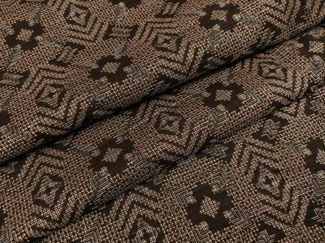 平和屋着物●本場大島紬　割り込み絣　菱丸文　正絹　逸品　未使用　AAAZ4492ph 平和屋着物○本場大島紬 割り込み絣 菱丸文 正絹 逸品 未使用