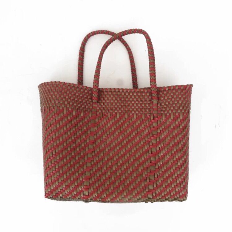 バッグ｜メルカドバッグミニ(XS)＊レッド系 Letra/レトラ】MERCADO